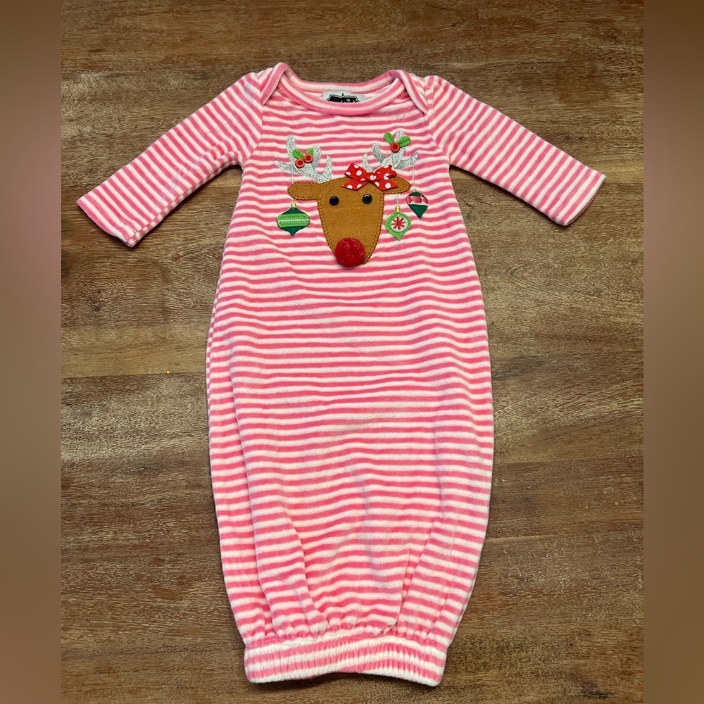 Mud Pie Reindeer take-me-home gown size‎ 0-3 months